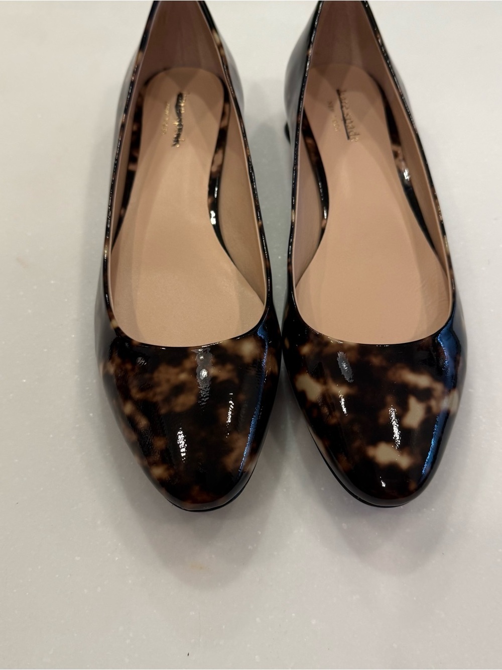Kate Spade Fallyn Women’s Tortoise Shell Patent Leather Flats Sz 9 NIB - Picture 5 of 13
